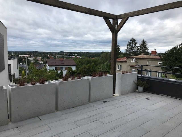 Betónový kvetináč Block 80 × 30 × 70 Sivé kvetináče